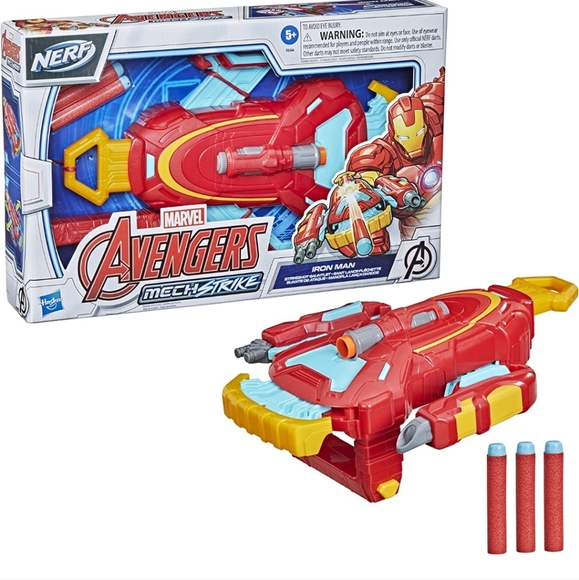 Marvel Avengers Mech Strike Iron Man Strikeshot Gauntlet Role Play Toy. - Picture 2 of 6